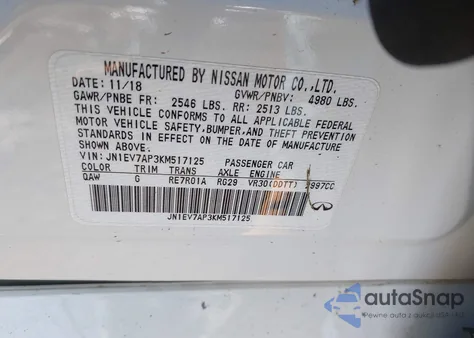 2019 Infiniti Q50 3.0T Luxe из США, поврежденный, VIN JN1EV7AP3KM517125